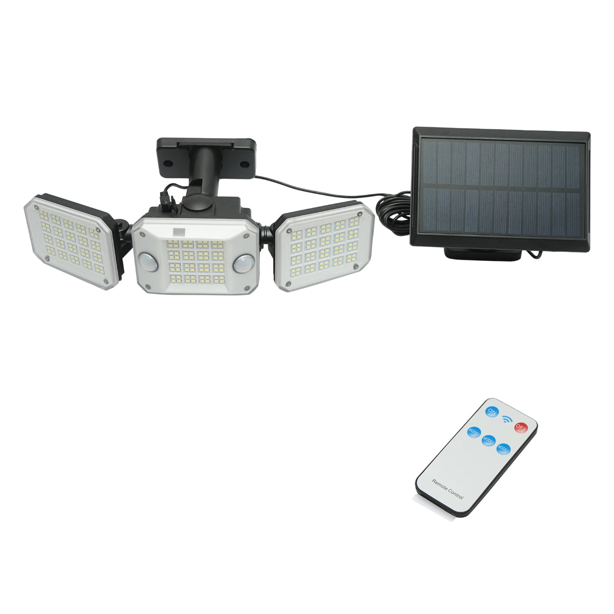 LED lamp with solar panel, remote control, and 2000mAh battery, IP65 Breckner Germany